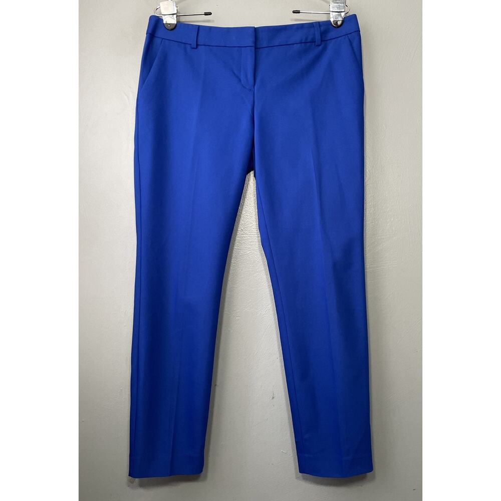 Express Columnist Ankle Trousers Size 8 Cobalt Blue Dress Pants Office Career